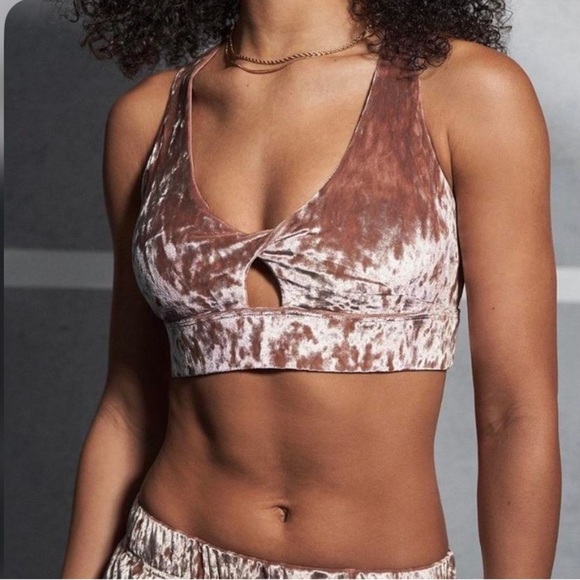 New! Fabletics 3-piece Set Crushed Velour Zip Up Hoodie/Legging/Bra-Top Sz Small - Picture 8 of 16